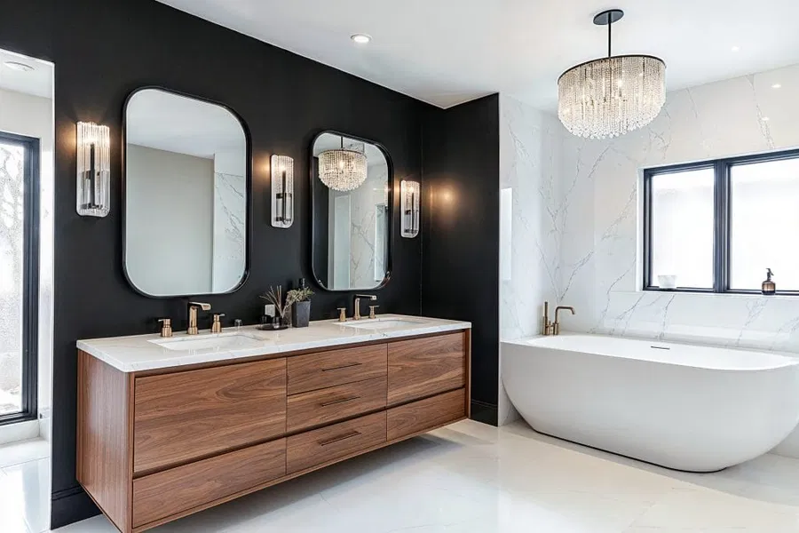 Beautiful bathroom remodel by Valen Properties